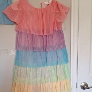 Colorful Layered Kids Dress
